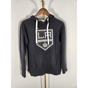 Adidas‎ 2017 NHL LA Kings Black Hoodie Sweatshirt Side Pockets Size Small